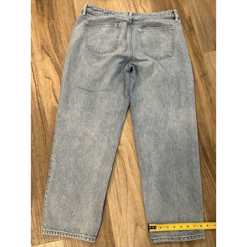 NWT Ryegrass Denim Straight Leg Buttto Fly Jeans,‎ Sz 12. 34X28" butterfly.
